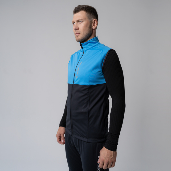 Жилет разминочный Nordski Premium Light Blue/Black