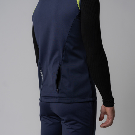 Жилет разминочный Nordski Premium Green/Blueberry