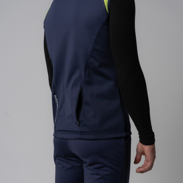 Жилет разминочный Nordski Premium Green/Blueberry