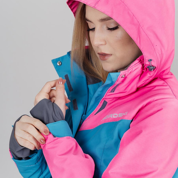 Горнолыжная куртка Nordski Extreme Blue/Pink W
